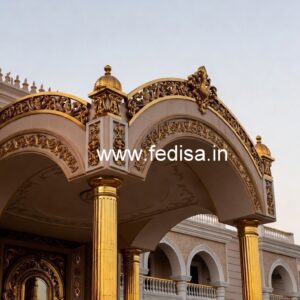 Elegant Brass Balcony Railing Design For Villas Changing Staircase Layout