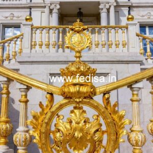 Modern Brass Railing For Interior Spaces Front House Design With Stairs