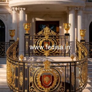Elegant Brass Staircase Railing Design Sidhi Ka Railing Design