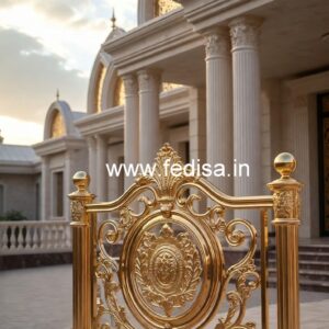 Antique Style Brass Railing Design For Classic Villas Modern Metal Staircase