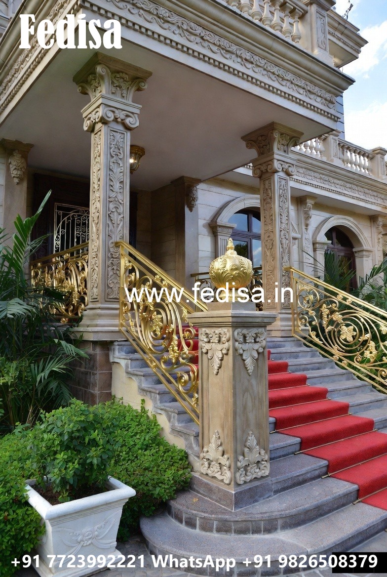 High Quality Brass Balcony Railing For Home Exterior Stairwell Designs