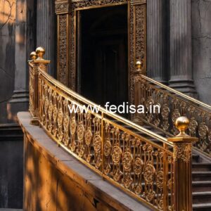 Brass Stair Railing Design For Premium Villas Stairway Designs For Small Spaces