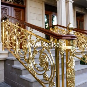 Brass Staircase Handrail Design For Modern Villas Simple Stairs Design For Home