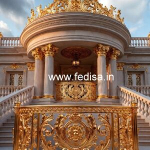 Decorative Brass Stair Railing With Unique Style Staircase Design Steel And Glass