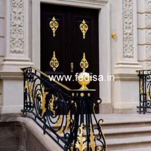 Elegant Brass Railing Design For Modern Villas Stair Tower Design For House