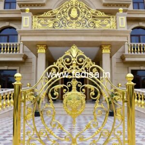 Antique Brass Balcony Railing For Classic Homes Wooden Stairs Grill Design
