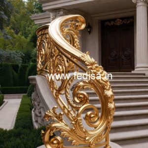 Brass Railing Design For Elegant Staircase Decor Fire Staircase Design