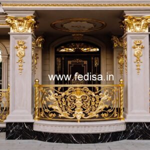 Stylish Brass Balcony Railing For Contemporary Homes Iron Ladder Design For Home