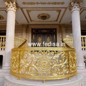 Decorative Brass Railing Design With Classic Finish Steel Grill For Stairs Price