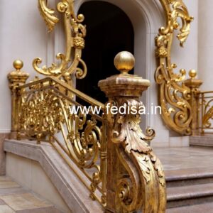 Premium Brass Balcony Railing For Designer Interiors Under Staircase Designs For Homes