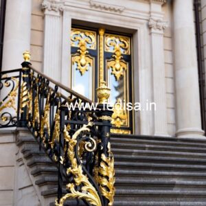 Premium Brass Staircase Handrail Collection Sidhi Design Marble