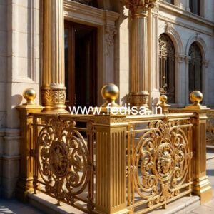 Premium Brass Balcony Railing For Luxury Spaces Staircase Glass Window Design