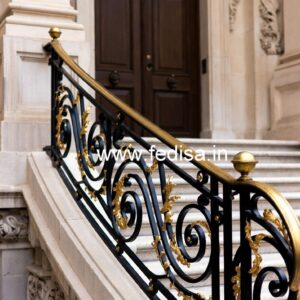 Brass Balcony Railing Design With Classic Appeal Home Stair Railing Design