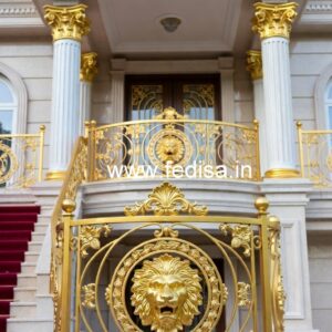 Luxury Brass Handrail Design For Modern Homes Staircases For Small Cottages
