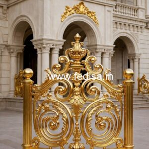 Decorative Brass Railing Design For Elegant Villas Stairs Window Design At Home