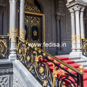 Brass Railing Design With Premium Decorative Finish Stair Railing Grill Design
