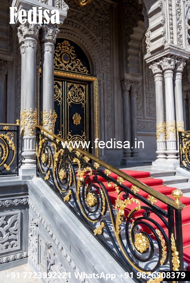 Brass Railing Design With Premium Decorative Finish Stair Railing Grill Design