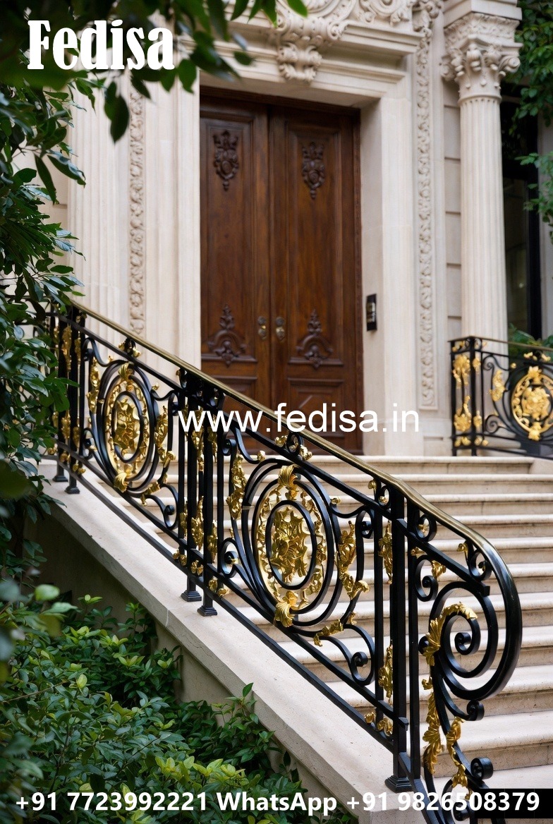 Designer Brass Balcony Railing For Homes Stairs Design For Terrace