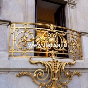 Decorative Brass Stair Railing For Villas Luxury Modern Staircase Design
