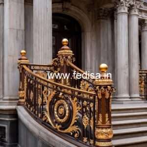 Premium Brass Balcony Railing Design Collection Modern Stair Rails Indoor
