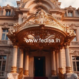 Elegant Brass Balcony Railing Design For Villas Modern Stairs And Railings