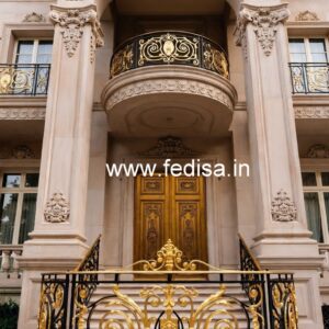 Brass Stair Railing Design With Premium Finish Stairs Side Wall Tiles Design