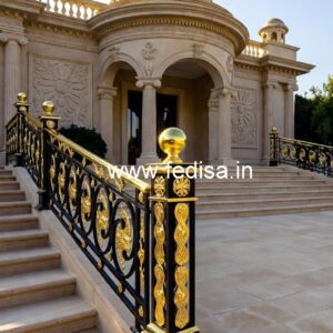 Brass Staircase Handrail With Classic Touch Bedroom Stairs Design