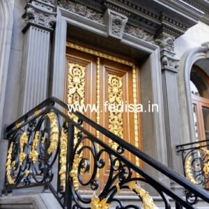 Classic Brass Railing Design For Interior Spaces Restaurant Stairs Design