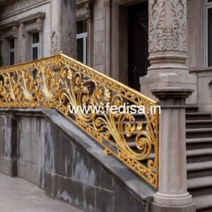 Luxury Brass Railing Design For Stair Interiors Half Wall Staircase Design