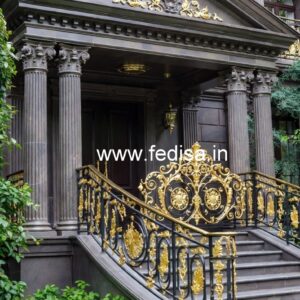 Designer Brass Staircase Handrail Ideas Modern Iron Staircase