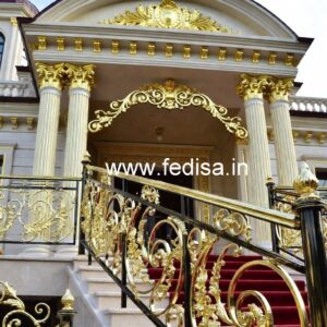 Classic Brass Railing Design For Premium Homes New Style Staircase