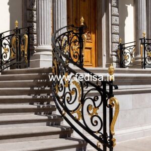 Premium Brass Staircase Handrail Collection Emergency Staircase Design