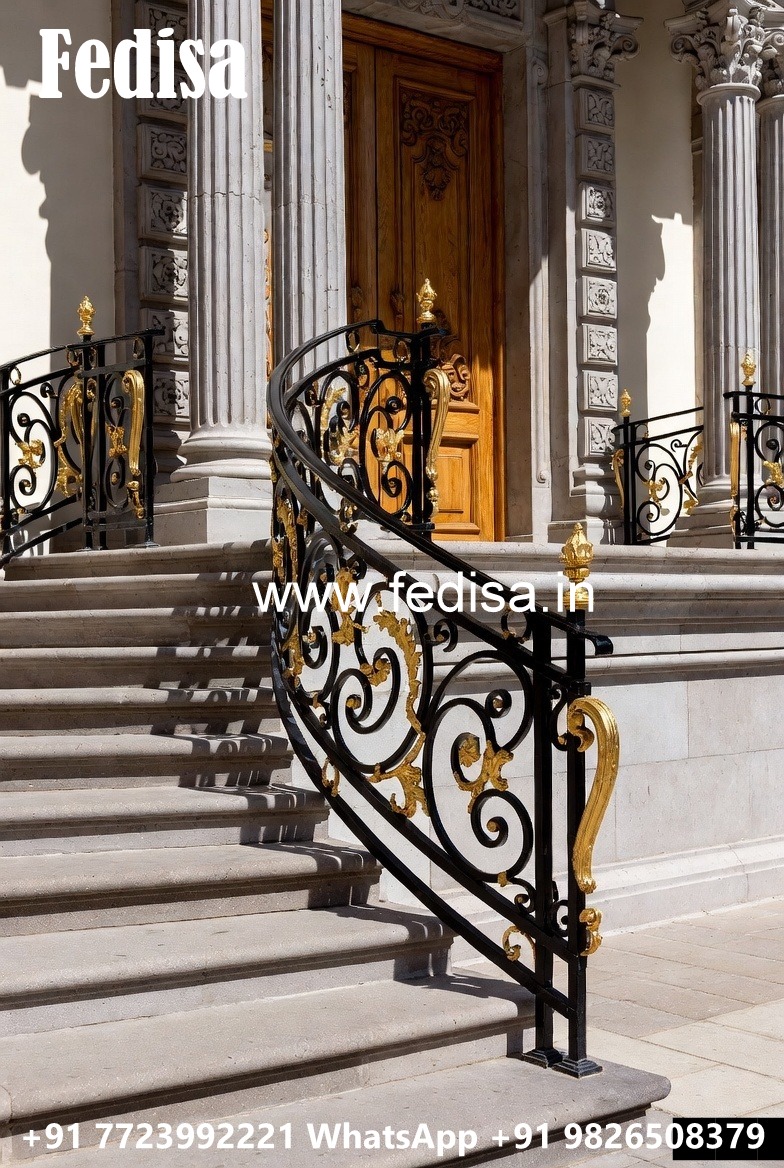 Premium Brass Staircase Handrail Collection Emergency Staircase Design