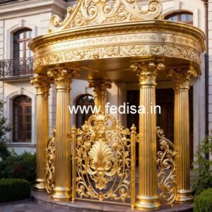 Modern Brass Railing Design For Premium Homes Concrete Floating Stairs Design