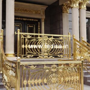 Premium Brass Handrail Design For Elegant Homes Stairs Design Grill