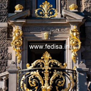 Luxury Brass Railing Design For Modern Villas Half Round Stairs Design