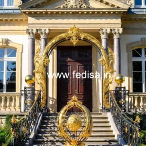 Premium Brass Stair Railing With Unique Design Stairs Floor Tiles Design