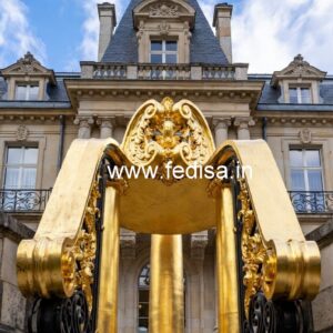 Modern Brass Railing Design For Stylish Spaces L Shaped Steel Staircase Design