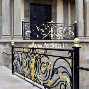 Classic Brass Balcony Railing Design Collection Wall Design Near Stairs