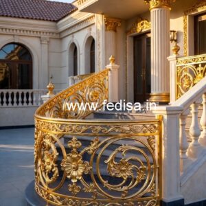 Brass Stair Railing Design For Classic Interiors Kota Stone Design For Stairs