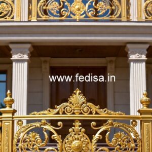 Elegant Brass Staircase Railing With Gold Finish Modern Stair Hand Railing