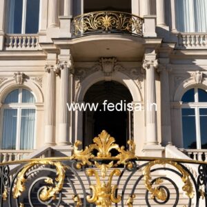 Ornamental Brass Railing Design For Classic Homes Inner Stairs For Duplex Home