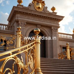 Custom Brass Railing Design For Staircases Staircase Design With Minimum Space