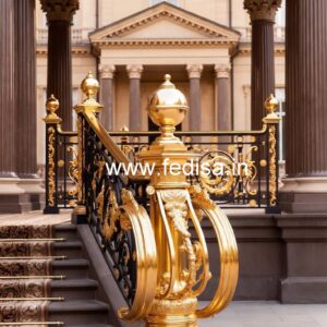 Stylish Brass Staircase Railing Design Cast Iron Staircase Railing Design