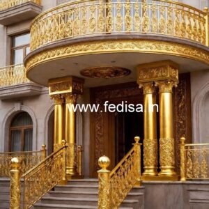 Decorative Brass Staircase Design Ideas Stainless Steel Staircase With Glass Design