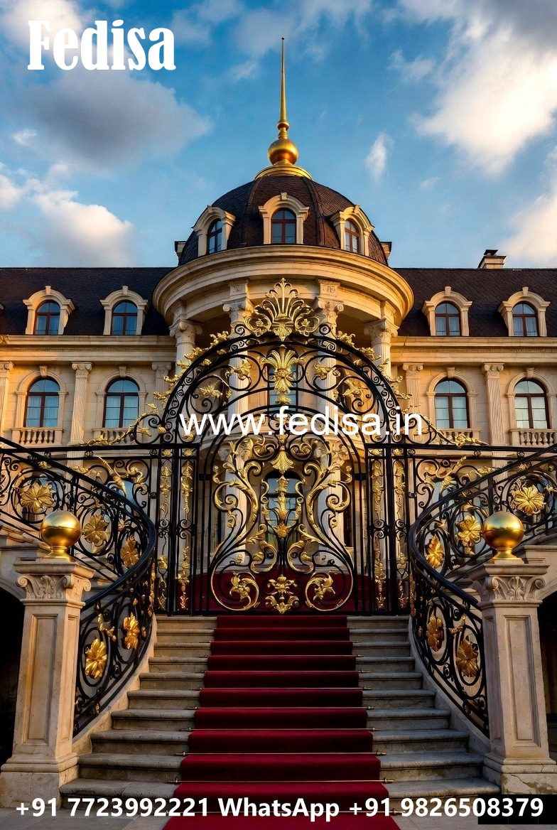 Antique Brass Staircase Railing Design Steel Railing Design For Steps