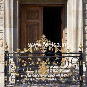 Brass Railing Design For Luxury Villas Staircase Design Wood And Steel