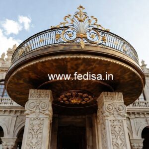 Premium Brass Balcony Railing Collection Collapsible Staircase Design
