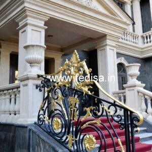 Decorative Brass Handrail Design Unique Stairs For Small Spaces