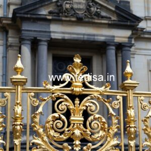 High Quality Brass Balcony Railing For Home Exterior Staircase Showcase Design